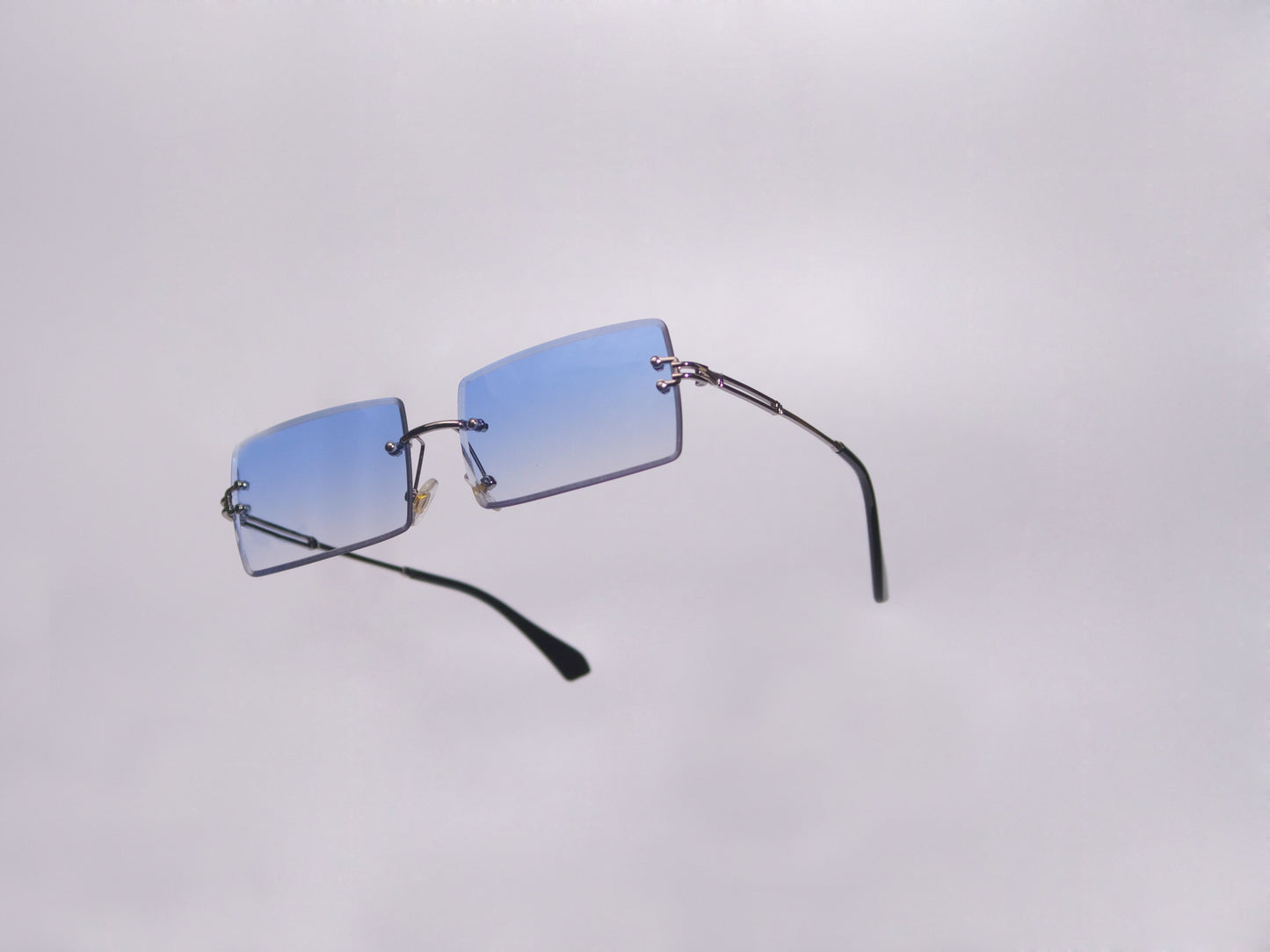 Square Frame Rimless Sun Glasses